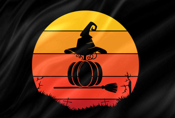 Pumpkin Halloween Vintage Retro Sunset Review