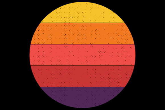 Retro Vintage Sunset Clipart Backgrounds