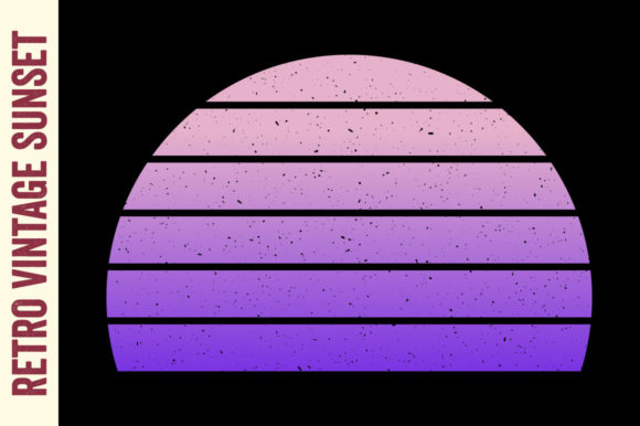 Retro Vintage Sunset Half Circle 60s SVG Review