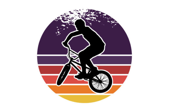 Review: Retro Sunset Boy Bike Rider Embroidery Design
