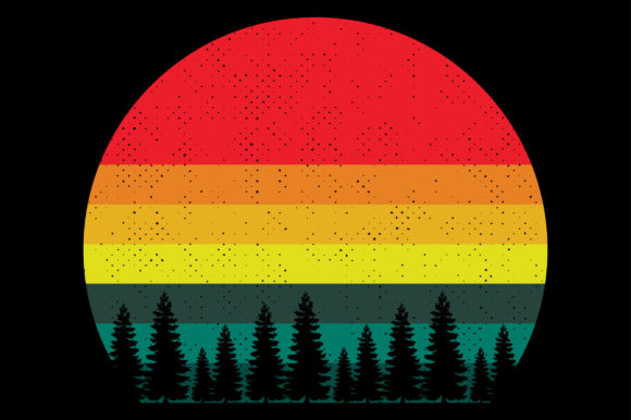 Unique Retro Vintage Sunset Tree Review